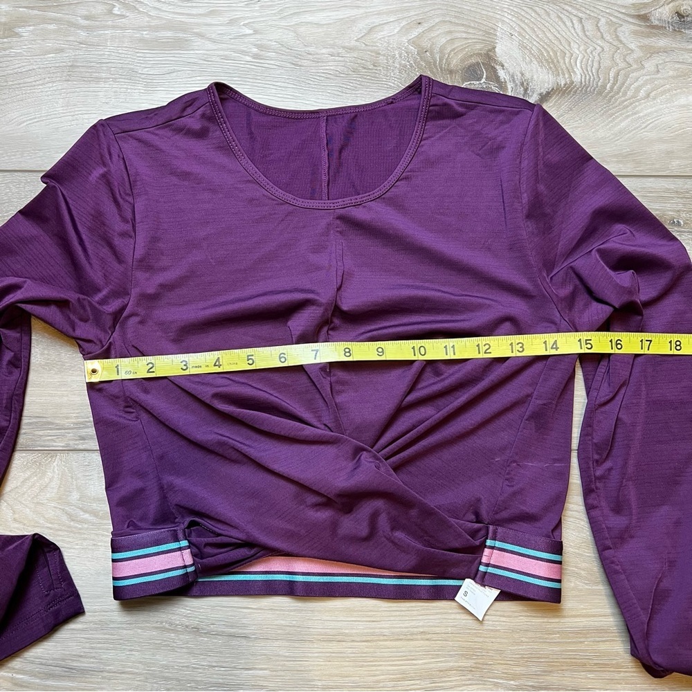Fabletics Eco-Conscious Front Twist Long Sleeve Crop Top. Size Small. EU… - Picture 10 of 12
